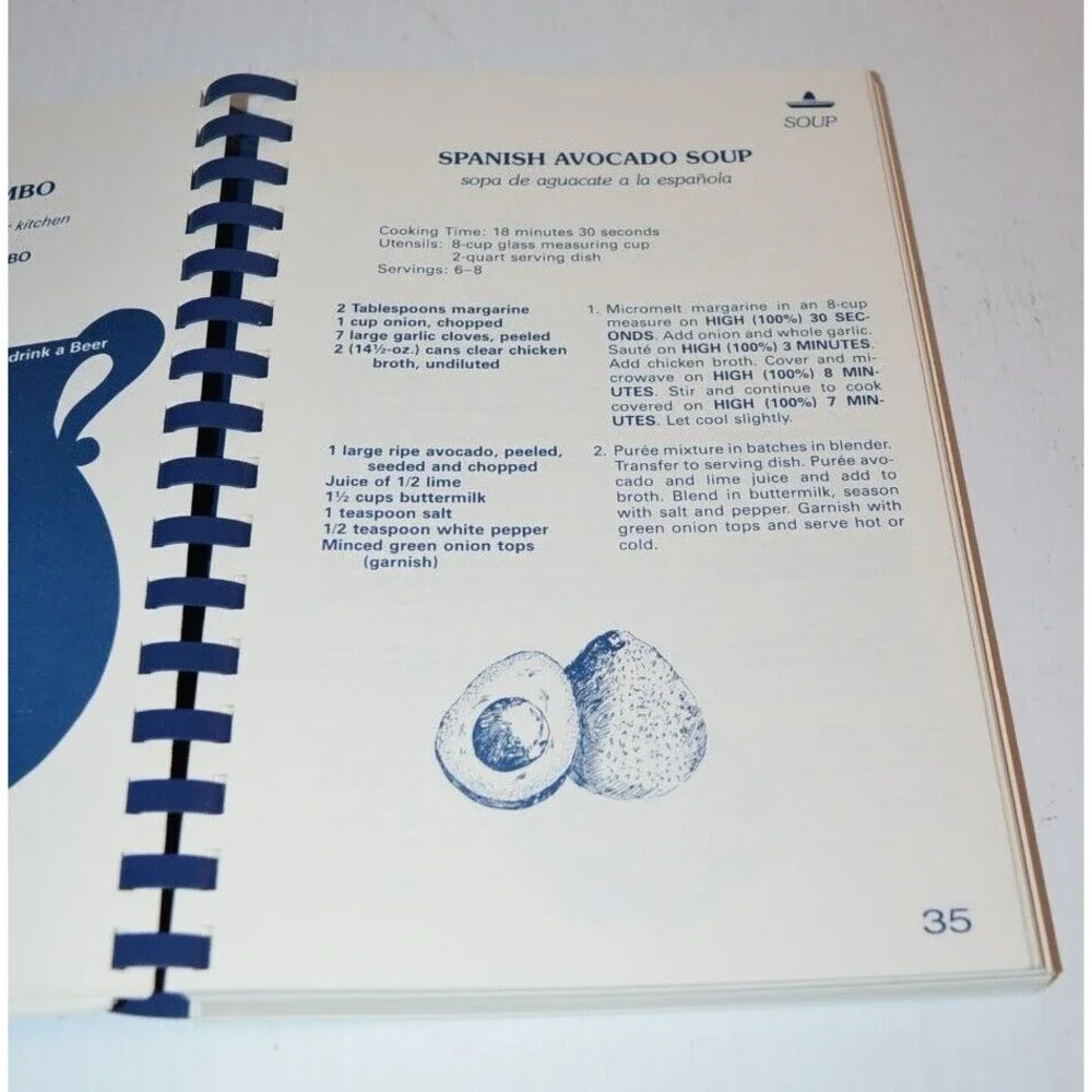 Tout de Suite a la Microwave II‎  Mexican Italian French Recipes spiral cookbook